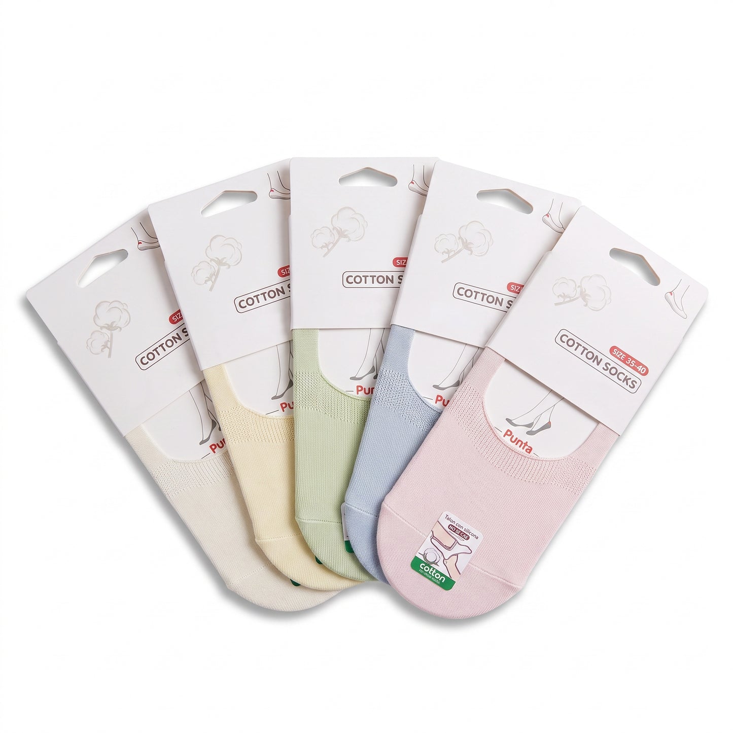 Chaussettes Invisibles en Coton