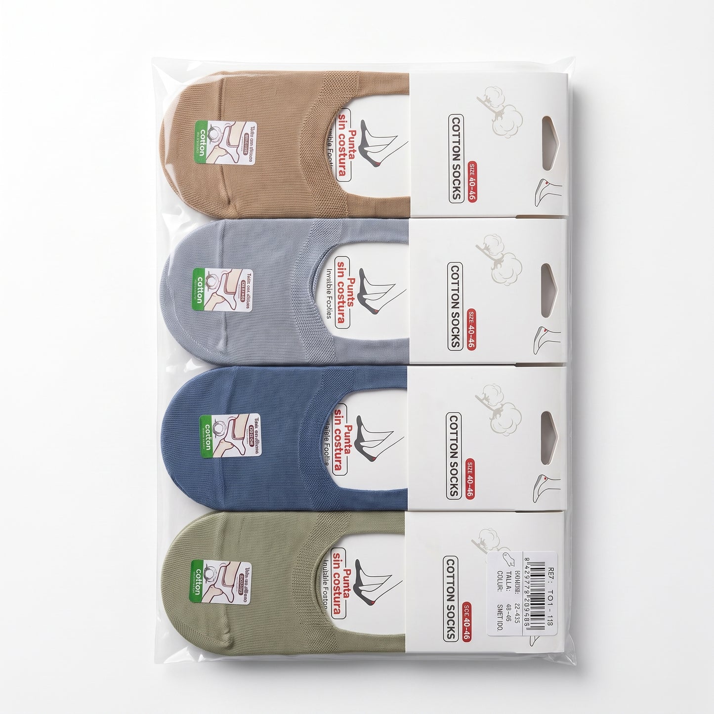 Chaussettes Invisibles en Coton